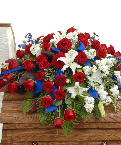 Patriotic Casket Spray