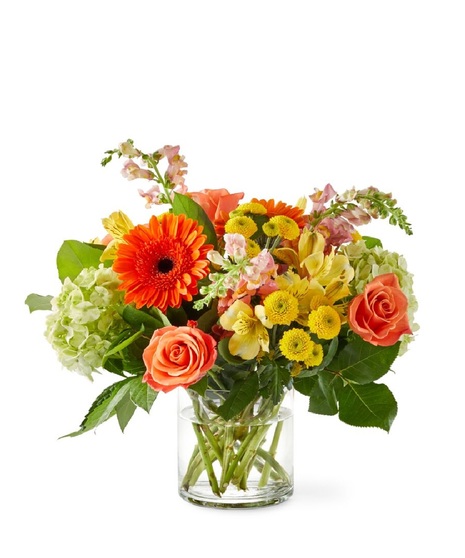 sunflowers and chrysanthemums in classic prairie style