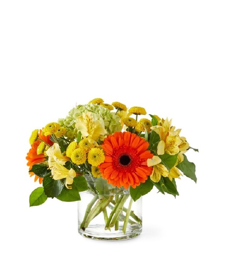 sunflowers and chrysanthemums in classic prairie style